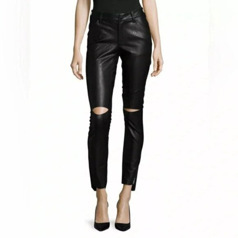REVOLVE OTS Pants Leggings Faux Leather Black punk grunge Whimsigoth emo Y2K